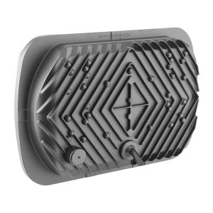 7 Inch V Style Square Led Headlight Rear Housing Rear housing reference from the supplied source image.