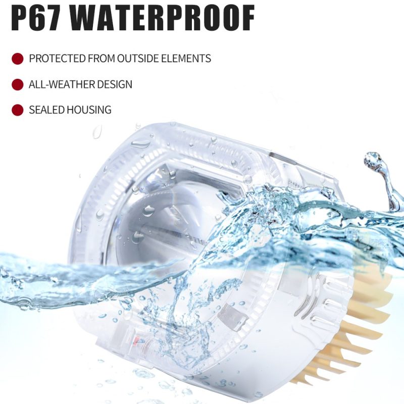 70Mm Angel Devil Eye Led Headlight Ip67 Waterproof Source waterproof graphic with IP67 wording for buyer confirmation before production.