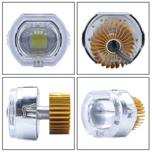 70Mm Angel Devil Eye Led Headlight Multi Angle View Multi-angle product reference showing front, rear, side, and three-quarter views.