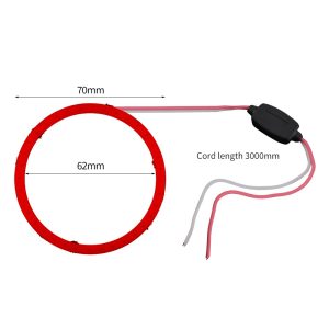 70Mm Seven Color Cob Led Angel Eye Halo Ring Main 70mm Seven-Color COB LED Angel Eye Halo Ring 12V-24V IP68