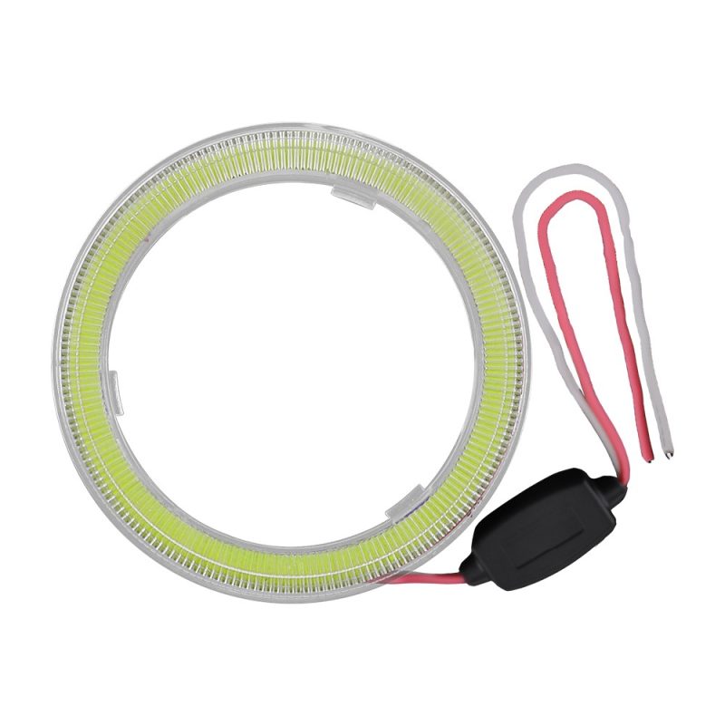 73Mm Transparent Cover Led Angel Eye Halo Ring Main 73mm Seven-Color Transparent Cover LED Angel Eye Halo Ring 12V-24V IP68