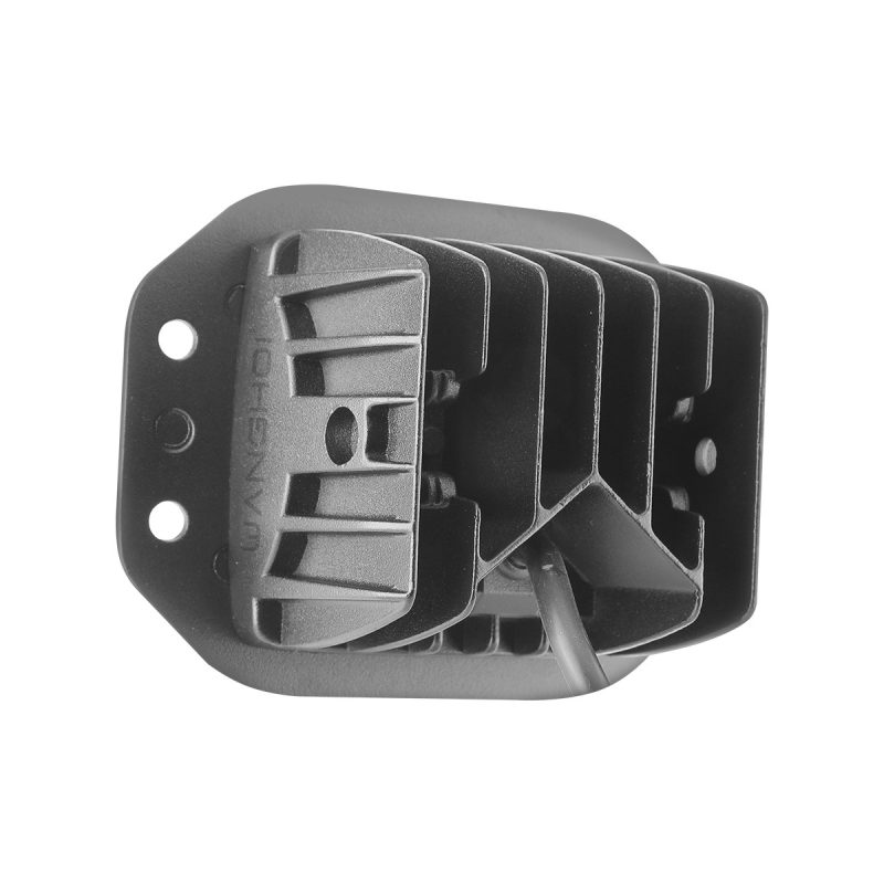8-Bead Flush-Mount LED Work Light rear housing reference