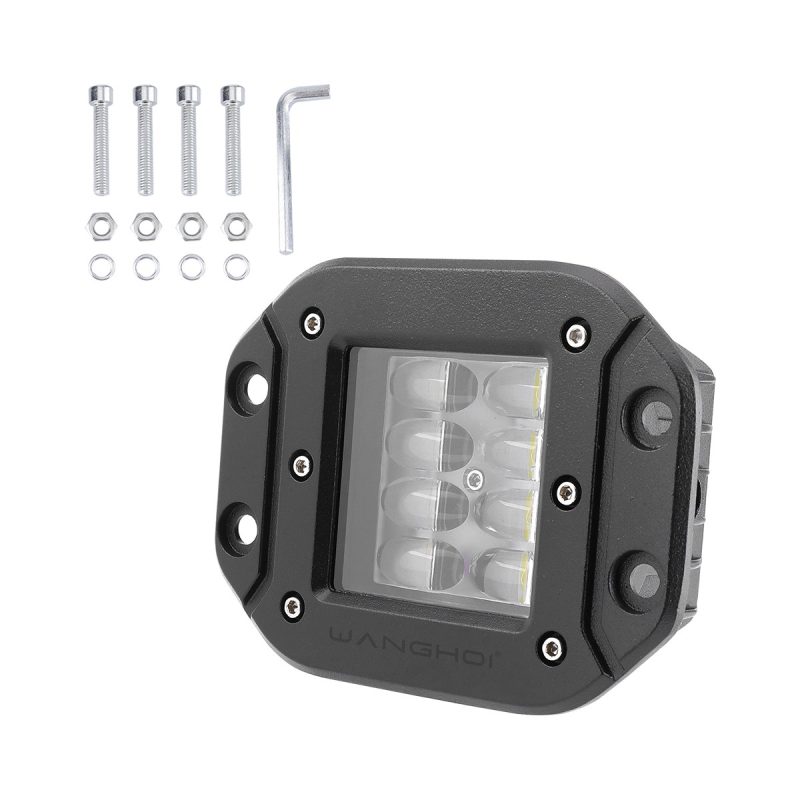8-Bead Flush-Mount LED Work Light multi-view product reference