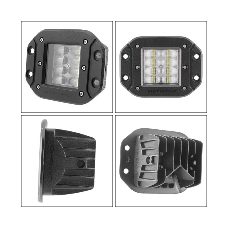 8-Bead Flush-Mount LED Work Light detail or accessory reference