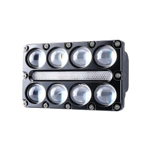 8 Bead Three Row Led Work Light Drl Strip 02 Work8 Lens 8-bead three-row LED work light lens view