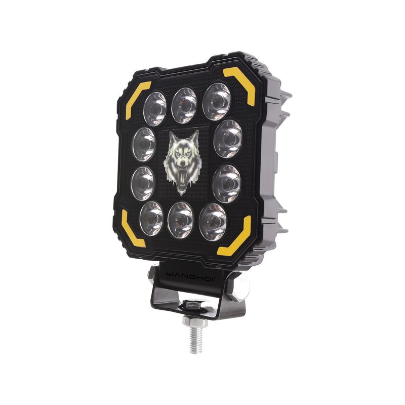 8006 Square Angel Eye Led Work Light Series 03 Angel 8006 Angle Angle view of 8006 square angel eye LED work light