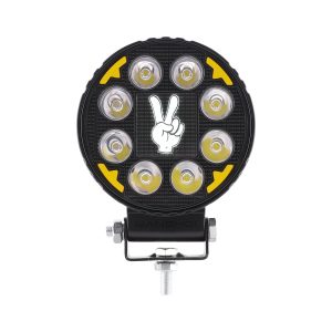 8007 Round Angel Eye Led Work Light 8007 7 Front Front product-only view showing one 8007 center-pattern option.