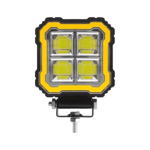 8008 8010 Square Panel Angel Eye Led Work Light Series 04 Angel 8009 Front 8009 square panel angel eye LED work light front view