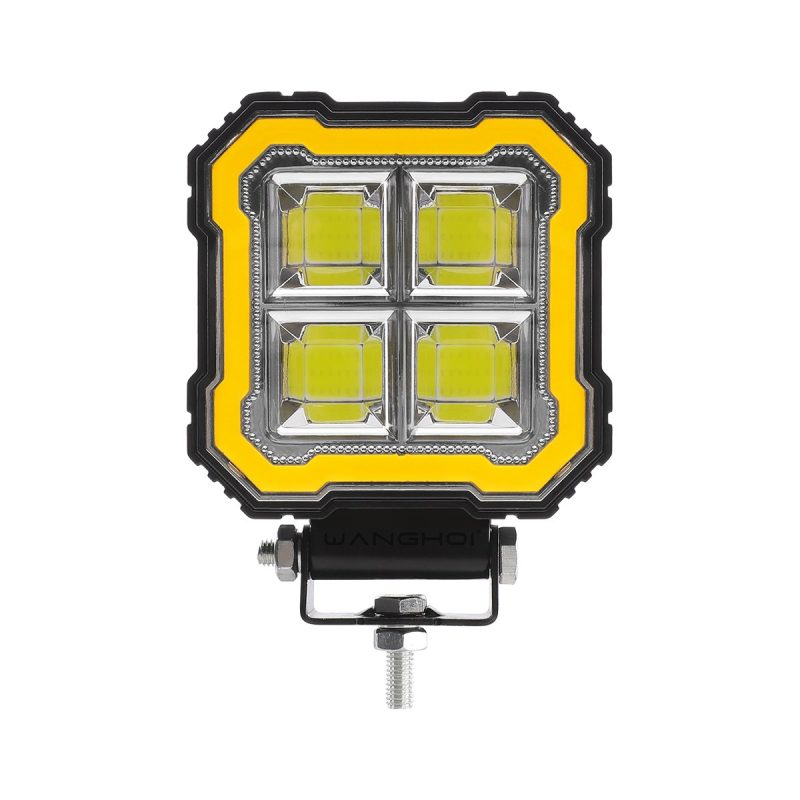 8008 8010 Square Panel Angel Eye Led Work Light Series 04 Angel 8009 Front 8009 square panel angel eye LED work light front view