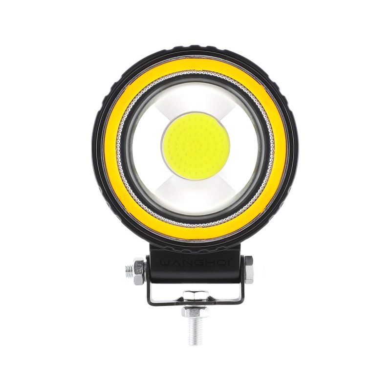 8011 Round Cob Angel Eye Led Work Light 01 Angel 8011 Front 8011 Round COB Angel Eye LED Work Light