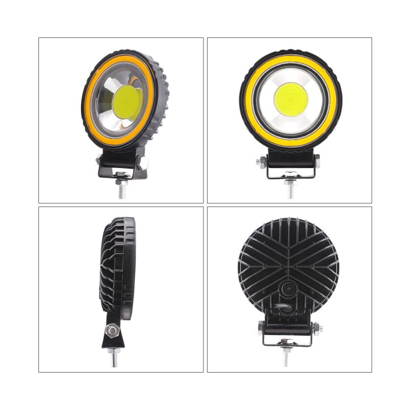 8011 Round Cob Angel Eye Led Work Light 05 Angel 8011 Views Product view collage for 8011 round COB angel eye LED work light