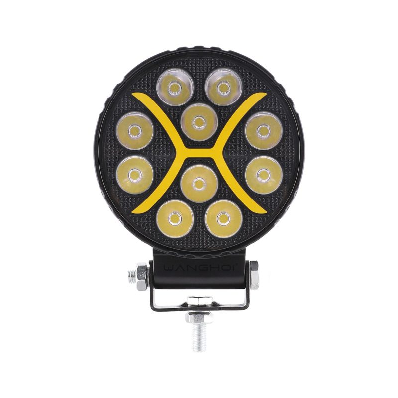 8014 8015 Round Pattern Angel Eye Led Work Light Series 05 Angel 8015 Front 8015 round pattern angel eye LED work light front view