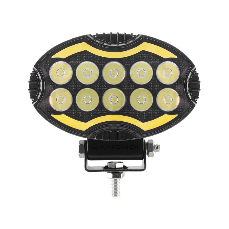 8016 8019 Elliptical Pattern Angel Eye Led Work Light Series 01 Angel 8016 Front 8016-8019 Elliptical Pattern Angel Eye LED Work Light Series