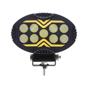 8016 8019 Elliptical Pattern Angel Eye Led Work Light Series 05 Angel 8018 Front 8018 elliptical angel eye LED work light front view