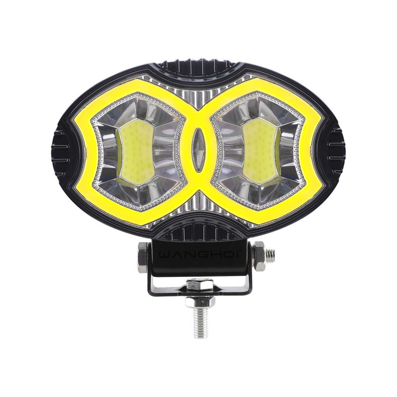 8020 8021 Oval Angel Eye Led Work Light Series 05 Angel 8021 Front 8021 dual-ring angel eye LED work light front view