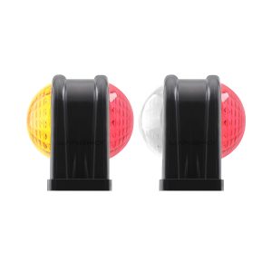 80mm Dual-Sided LED Truck Warning Light Color Options