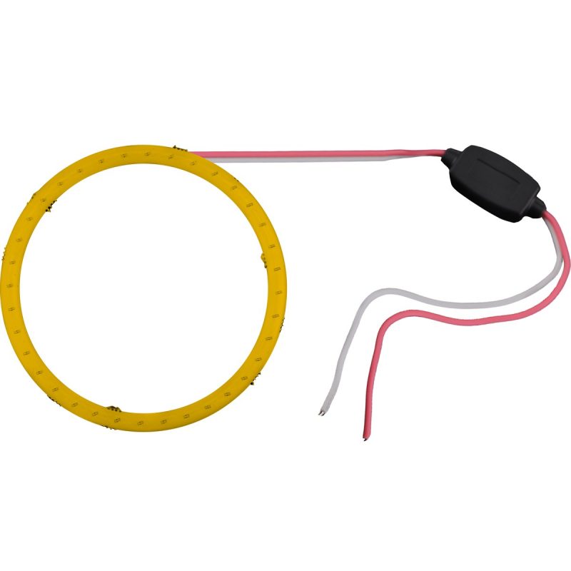 Yellow color option from the supplied 80mm angel eye source images.