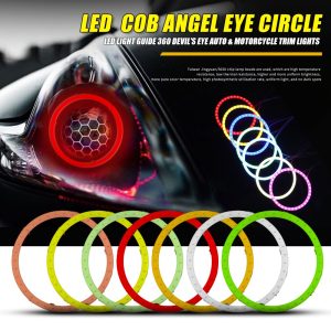 80Mm Seven Color Cob Led Angel Eye Halo Ring Overview Feature overview source graphic for the seven-color COB angel eye circle.