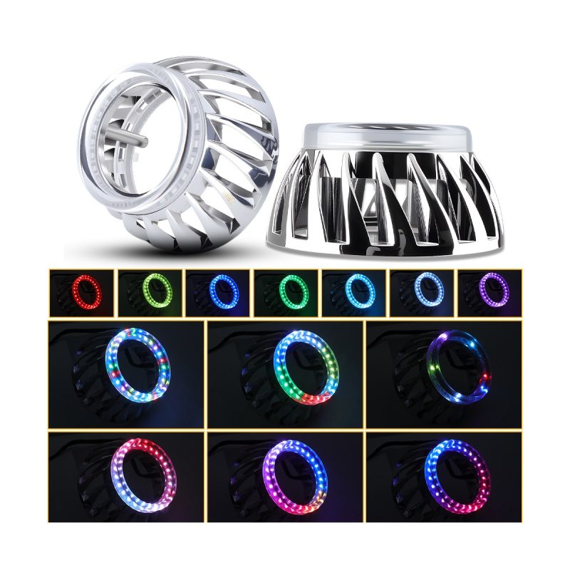 80Mm Transparent Light Guide Rotating Angel Eye Shroud 06 Transparent Rotating 80 Effects Color-effect references for 80mm transparent light guide rotating angel eye shroud