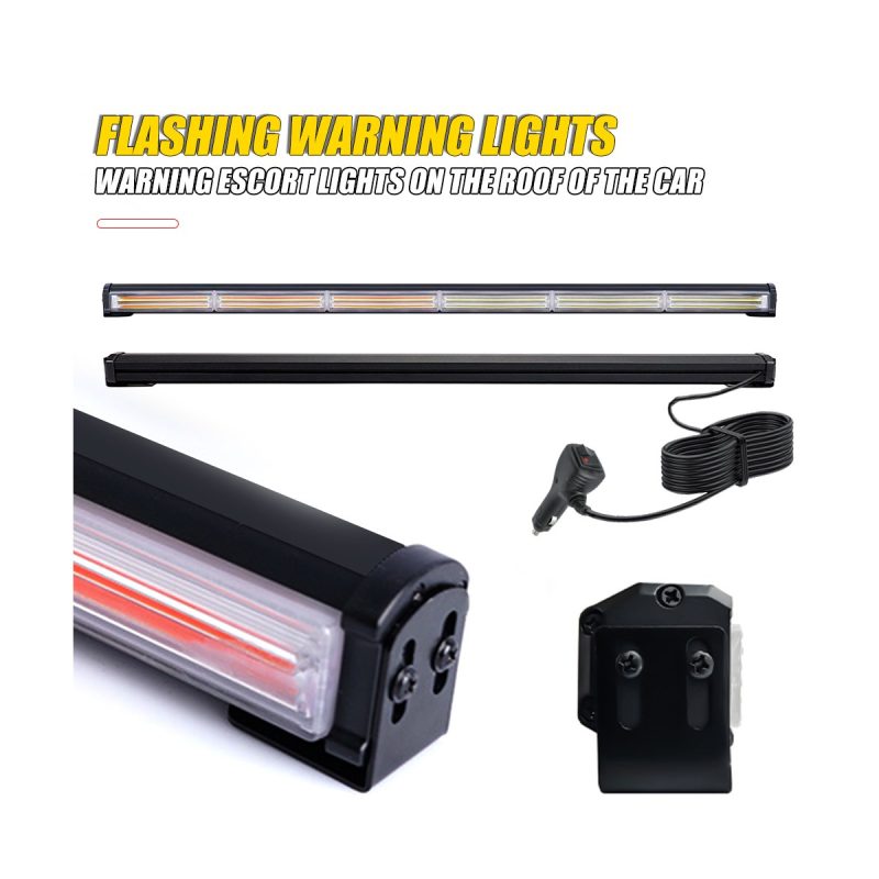 880Mm Led Strobe Warning Light Bar 06 Strobe Bar End Detail End detail reference for 880mm LED strobe warning light bar