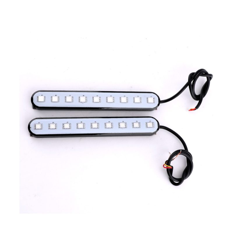 9 Bead Colorful Led Decorative Brake Light Pair 12V 24V Ip68 01 Main One To One Product Pair 9-Bead Colorful LED Decorative Brake Light Pair 12V-24V IP68