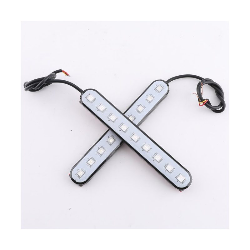 9 Bead Colorful Led Decorative Brake Light Pair 12V 24V Ip68 03 Crossed Pair Product View Crossed-pair product-only reference for body shape.