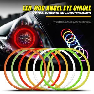 93Mm Seven Color Cob Led Angel Eye Halo Ring Main 93mm Seven-Color COB LED Angel Eye Halo Ring 12V-24V IP68