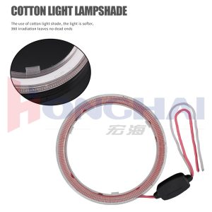 93Mm Transparent Cover Led Angel Eye Halo Ring Cover Structure Transparent-cover source graphic showing the lens/body reference for the 93mm style.