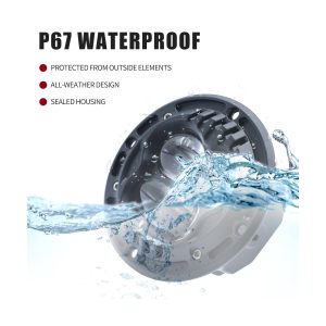 95Mm Round Three Lens Led Spotlight Ip67 Waterproof Reference Source image reference for IP67 waterproof positioning and sealed housing direction.