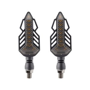 AC-0008PRO Red Leaf Motorcycle LED DRL Turn Signal Pair alternate front reference