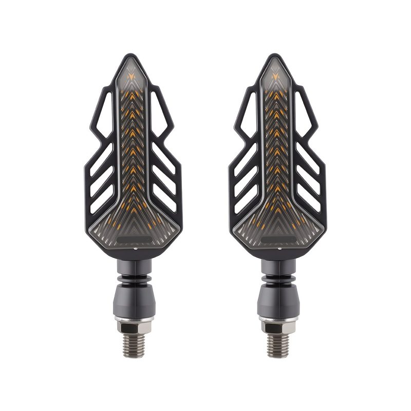 AC-0008PRO Red Leaf Motorcycle LED DRL Turn Signal Pair alternate front reference