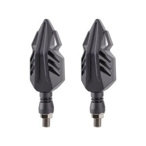 AC-0008PRO Red Leaf Motorcycle LED DRL Turn Signal Pair detail angle reference