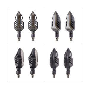 AC-0008PRO Red Leaf Motorcycle LED DRL Turn Signal Pair package or application reference