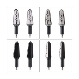 AC-0125 Zigzag Motorcycle LED DRL Turn Signal Pair