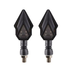 AC-0167 Yellow Spear Motorcycle LED DRL Turn Signal Pair alternate front reference