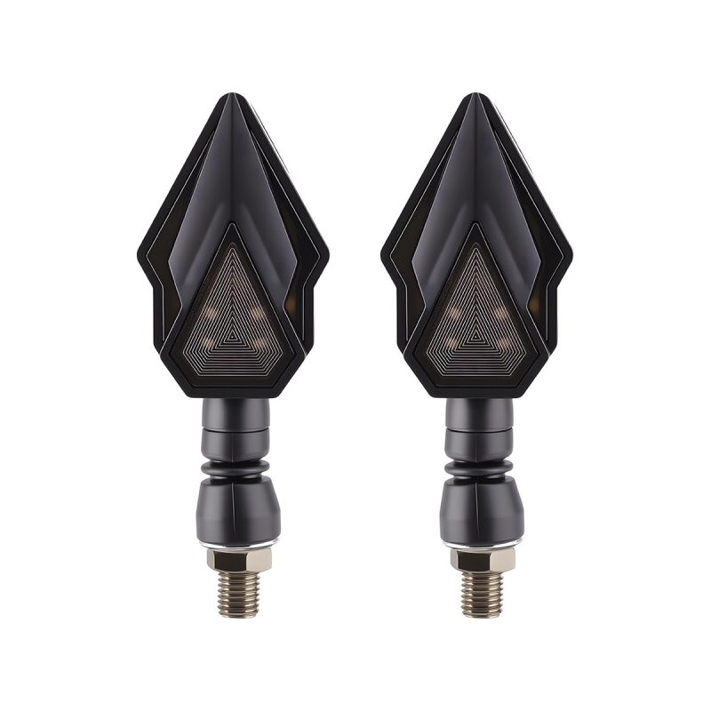 AC-0167 Yellow Spear Motorcycle LED DRL Turn Signal Pair alternate front reference