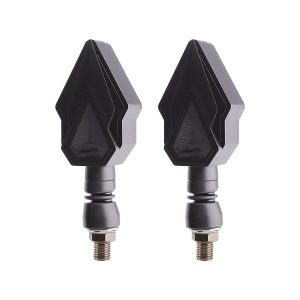AC-0167 Yellow Spear Motorcycle LED DRL Turn Signal Pair side or rear reference