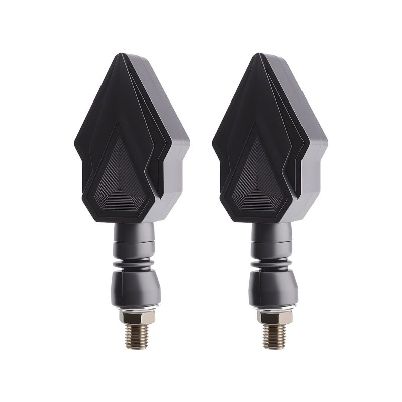AC-0167 Yellow Spear Motorcycle LED DRL Turn Signal Pair side or rear reference