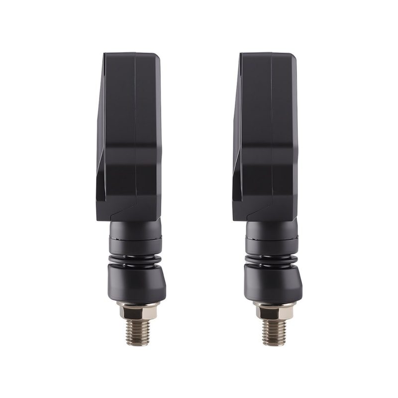 AC-0167 Yellow Spear Motorcycle LED DRL Turn Signal Pair detail angle reference
