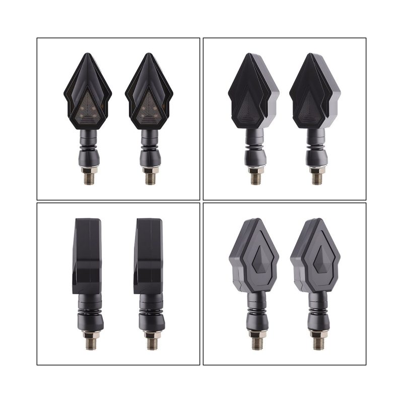 AC-0167 Yellow Spear Motorcycle LED DRL Turn Signal Pair package or application reference