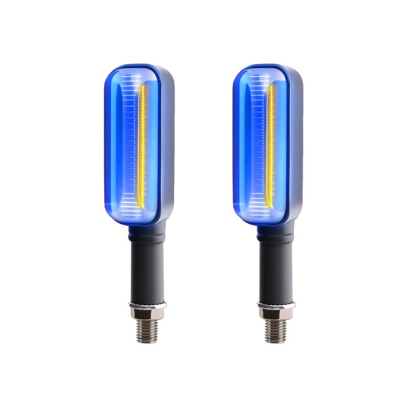 Blue and yellow light reference from the supplied product images.