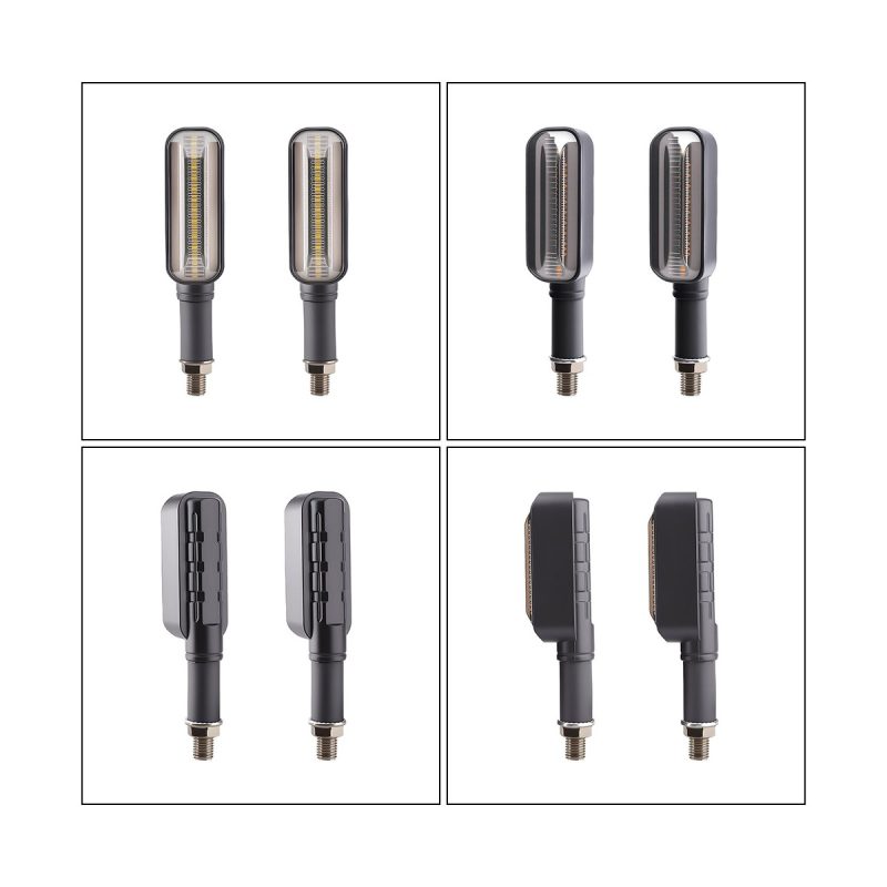 AC-0194 Bar Motorcycle LED DRL Turn Signal Pair 12V-24V