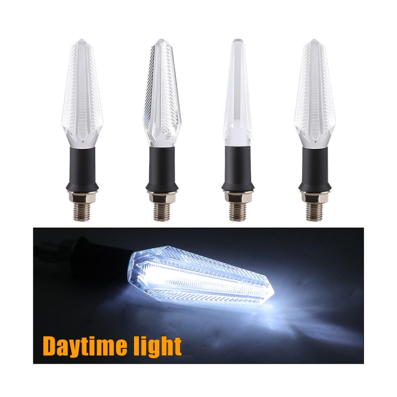 Ac 0237 White Motorcycle Led Drl Light Reference Source function graphic showing white daytime running light reference.