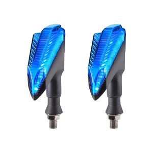 AC-0247 Blue Fin Motorcycle LED DRL Turn Signal Pair alternate front reference