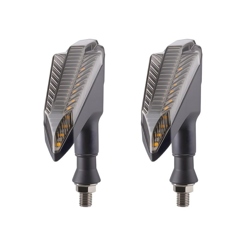 AC-0247 Blue Fin Motorcycle LED DRL Turn Signal Pair side or rear reference