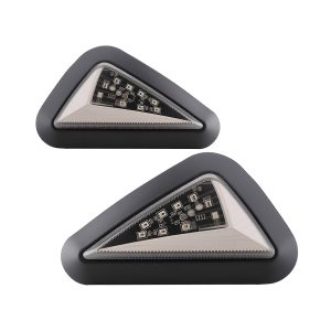 AC-0252 Blue Triangle Motorcycle LED DRL Turn Signal Pair alternate front reference