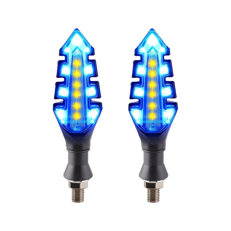 Ac 0254 B Blue Arrow Motorcycle Led Drl Turn Signal 01 Ac 0254B Blue Arrow Motorcycle Led Drl Turn Signal 01 AC-0254-B Blue Arrow Motorcycle LED DRL Turn Signal Pair