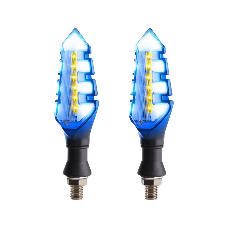 Ac 0254 B Blue Arrow Motorcycle Led Drl Turn Signal 03 Ac 0254B Blue Arrow Motorcycle Led Drl Turn Signal 03 AC-0254-B Blue Arrow Motorcycle LED DRL Turn Signal Pair side or rear reference