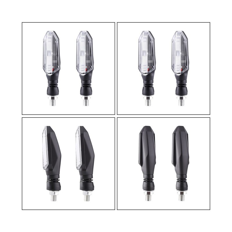 Ac 0266 Red Oval Motorcycle Led Drl Turn Signal Main AC-0266 Red Oval Motorcycle LED DRL Turn Signal Pair 12V-24V