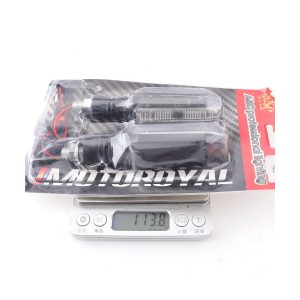 Ac 0266 Red Oval Motorcycle Led Turn Signal Package Weight Package view with scale reference from the supplied product image.